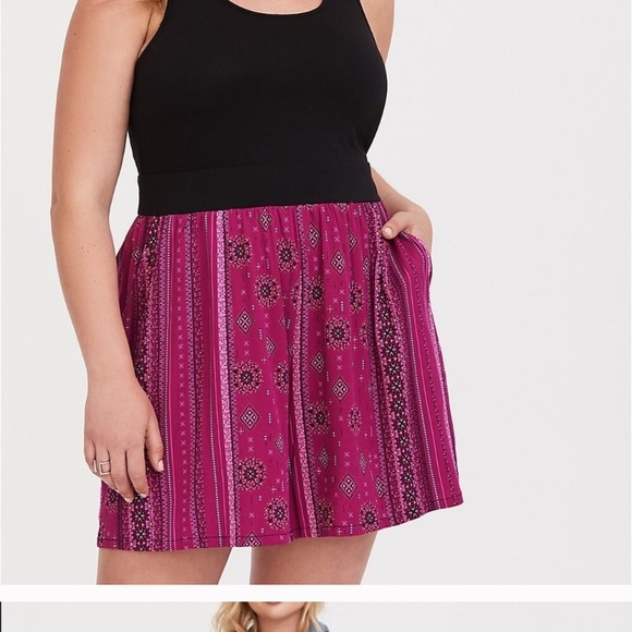 torrid Pants - Torrid Black Fuchsia Floral Woven Challis Romper 2